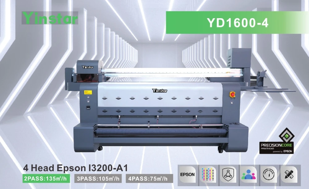 YD1600-4 Sublimation Flag Printer