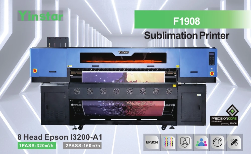 Yinstar F1908 Sublimation Textile Printer