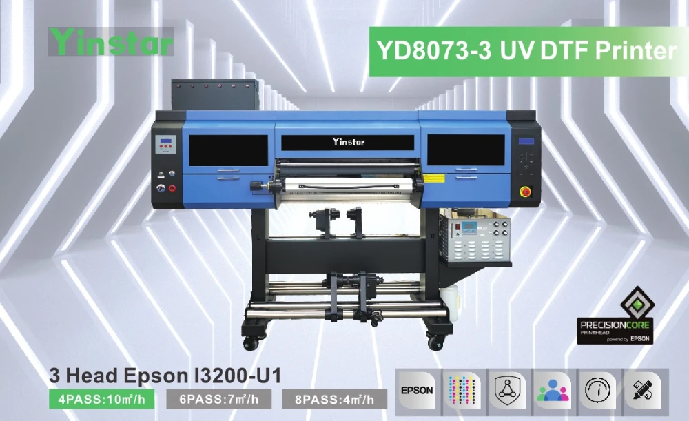Yinstar YD8073-3 UV DTF Printer – 24in (600mm) Wide